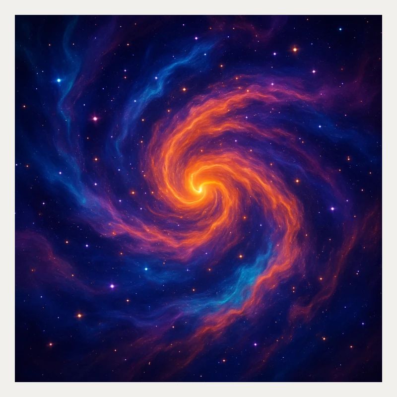 Vortex galactique dans l’espace