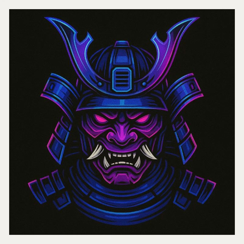 Neon Samurai Mask