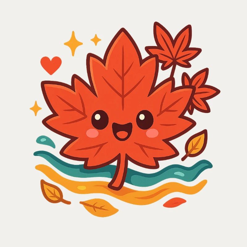 Cuddly Autumn Leaf Smile
