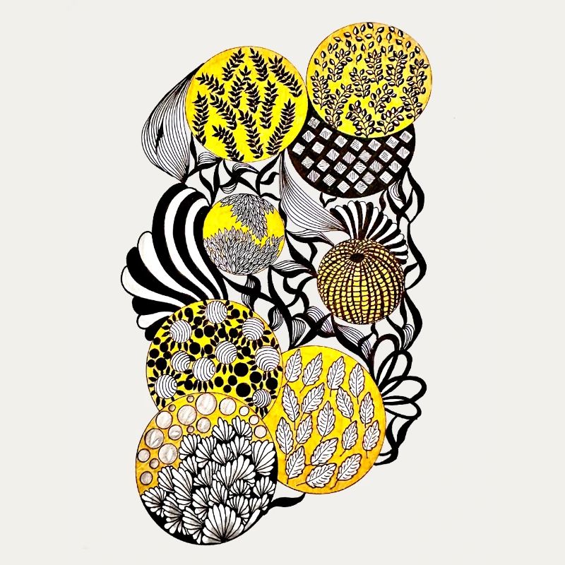 Luminous Circle Patterns Botany