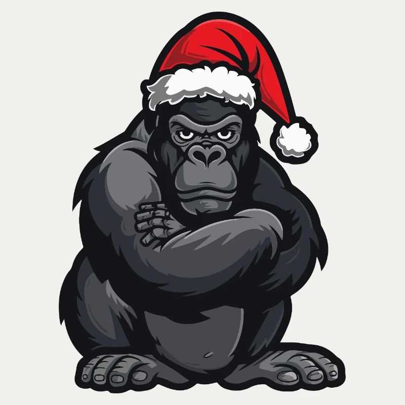 Gorilla Weihnachten