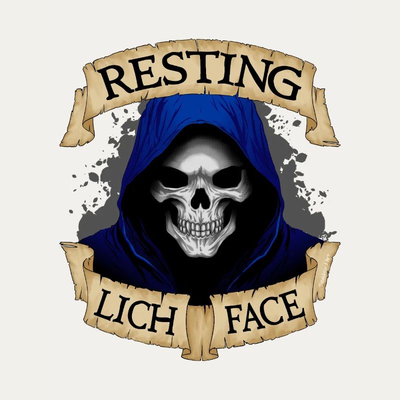 Ruhiges Lich-Gesicht