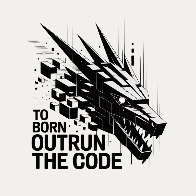 Geometrischer Drachen-Outrun-Code