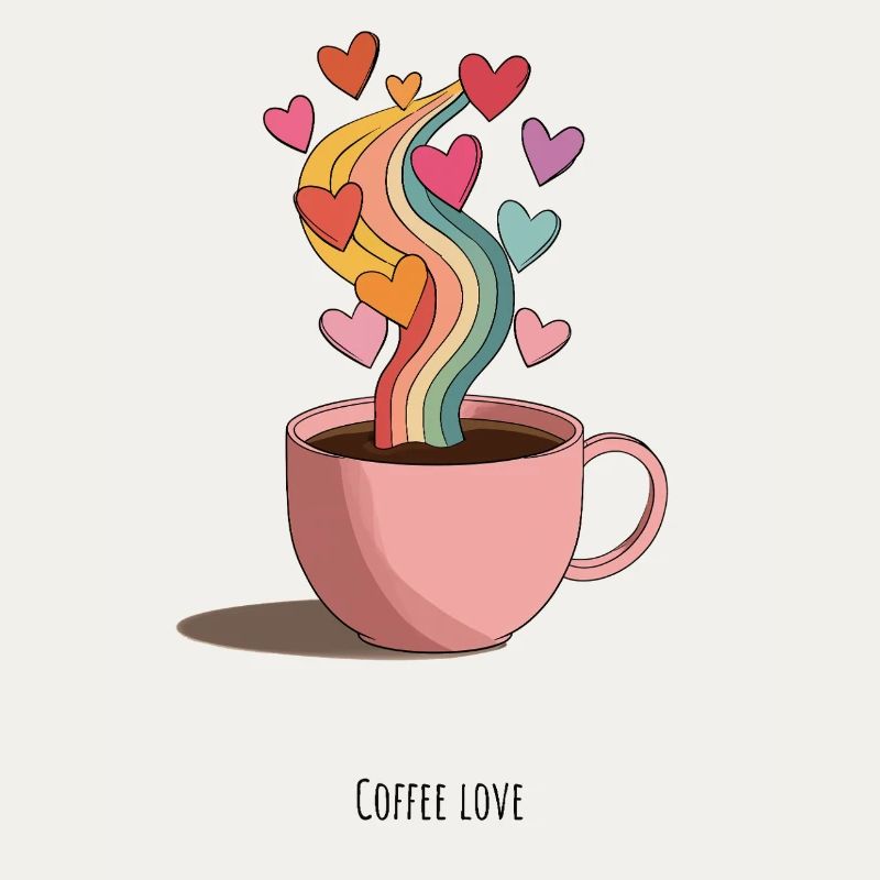 KaffeeLiebe Regenbogen Dampf