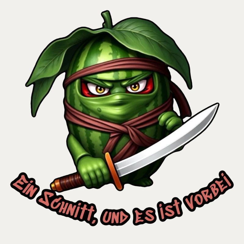Watermelon Ninja with Sword