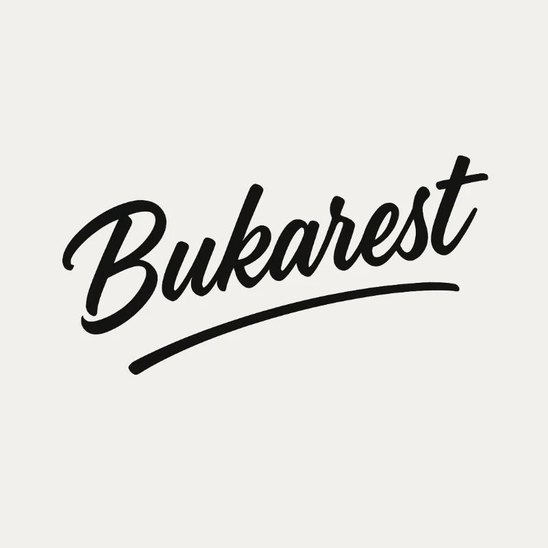 Bucharest Script Vintage Logo