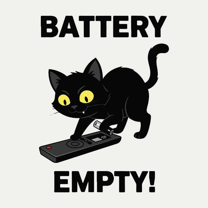 Battery Empty Chat Remote Control Humor