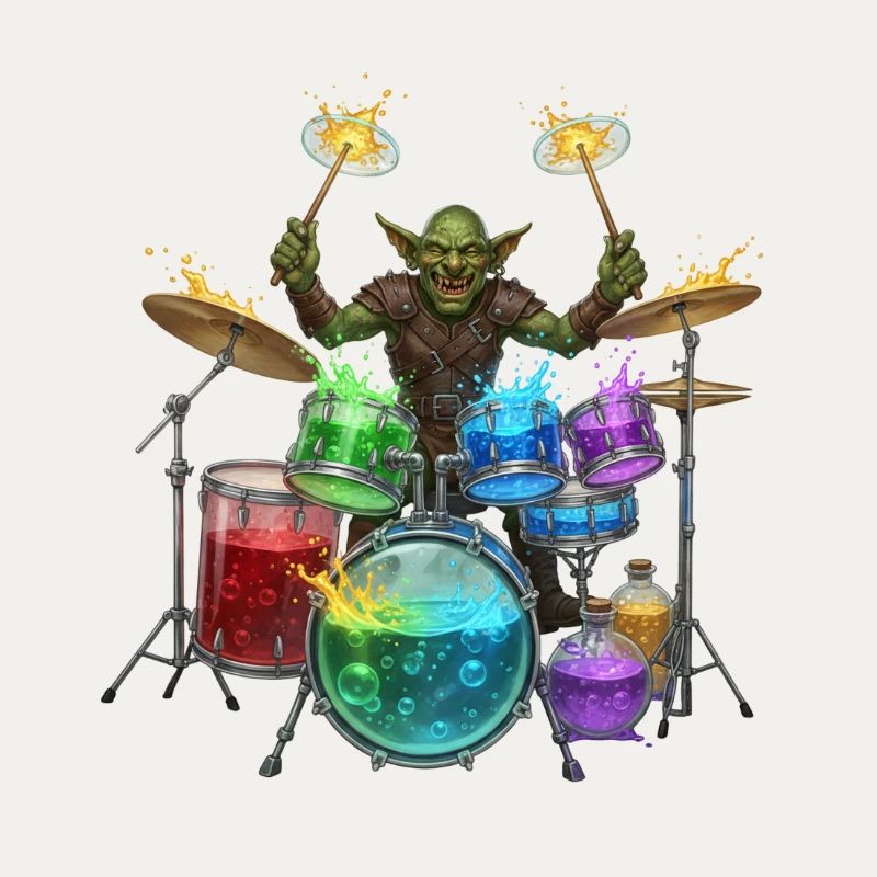 Kobold mit Trommeln