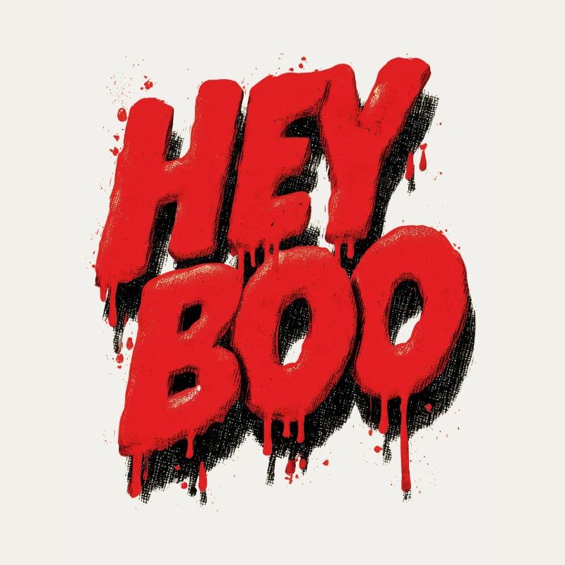 Hey Boo Graffiti