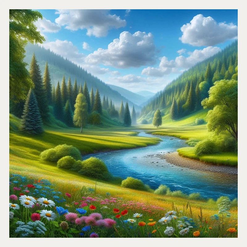 A beautiful spring hall