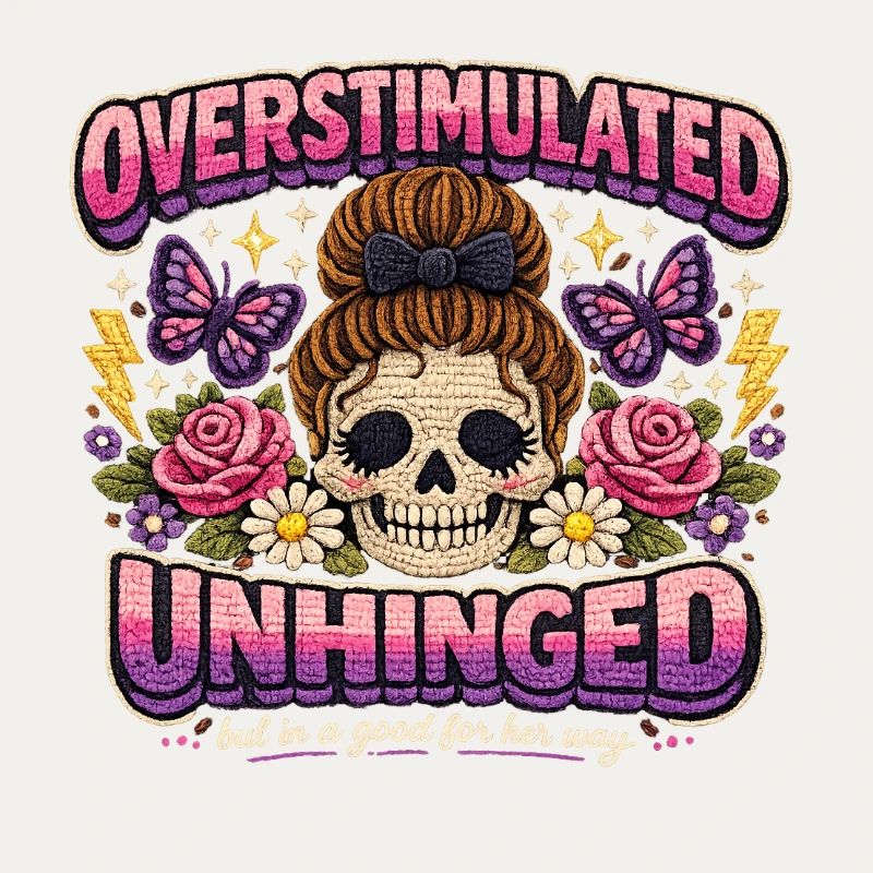 Overstimulated Unhinged Patchkunst