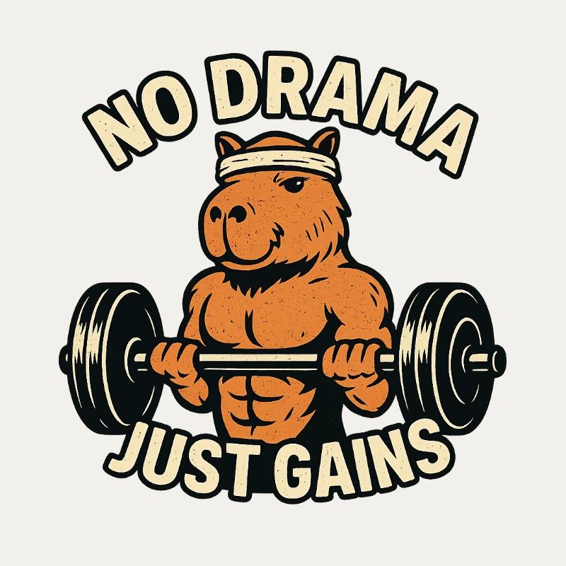 Pas de drame Juste gagner en forme capybara