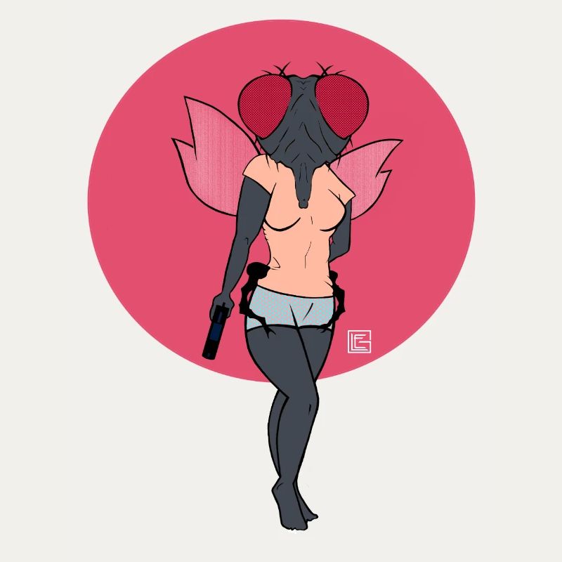 Pinkflügel-Kriegerfliege