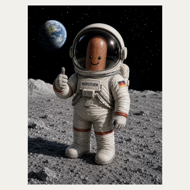 Astronaut Würstchen 1