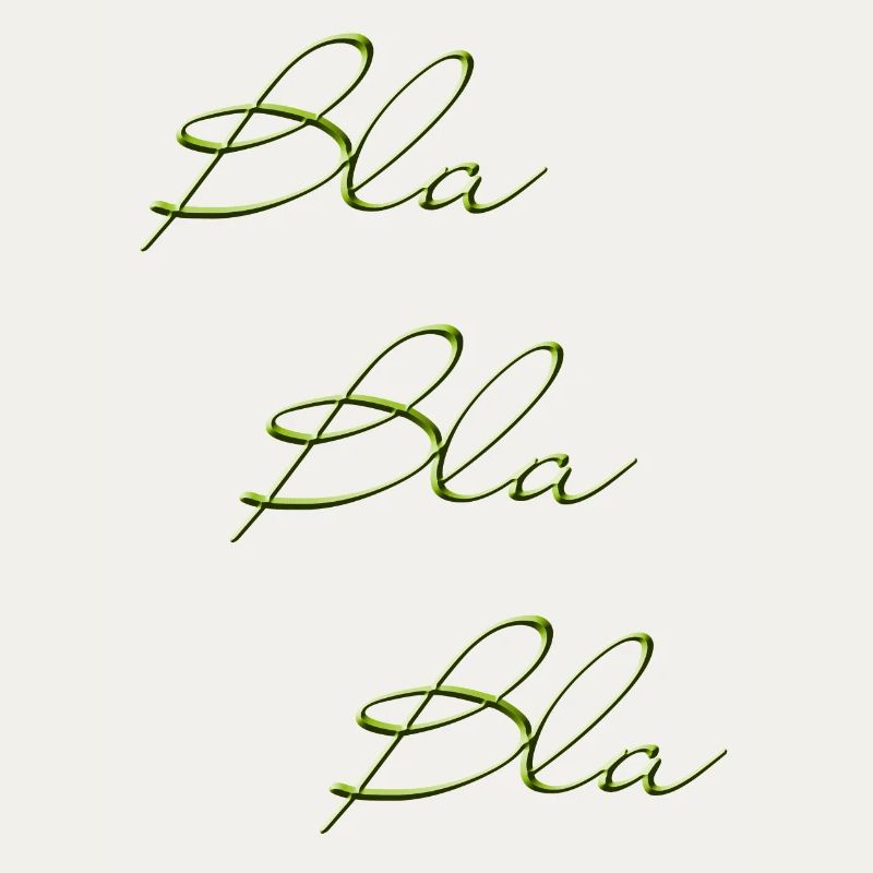 Bla Bla Triple Écriture Verte