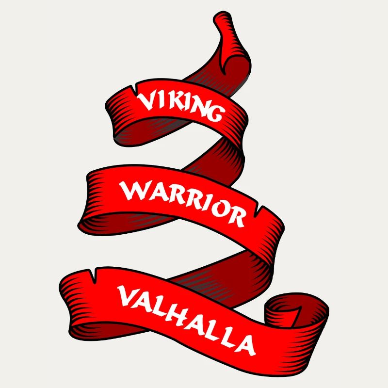 Wikinger Wimpel oder Banner rot