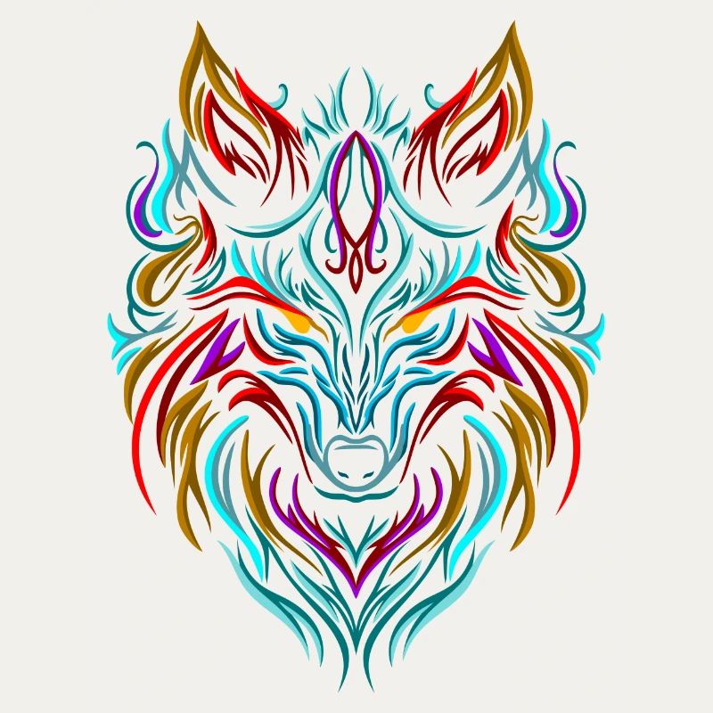 Wolf Tattoo Bunt