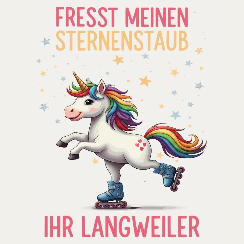 Rollschuh Einhorn
