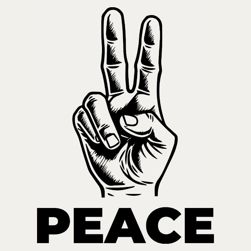 Peace – Statement mit Handzeichen