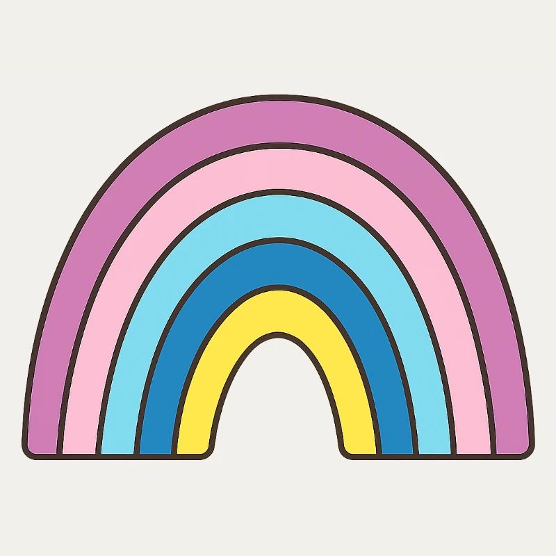 Pastell Regenbogen Design