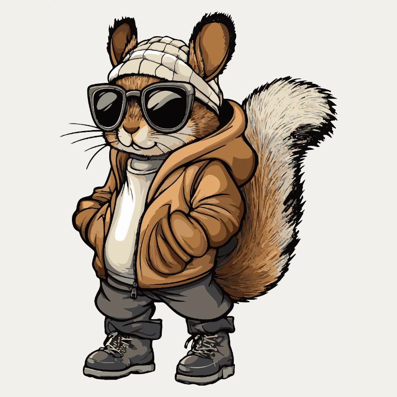 Eichhörnchen Cool Winter