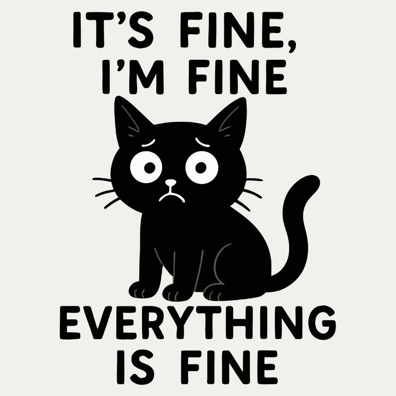 Cat Memes Everything Is Okay Funny Cat