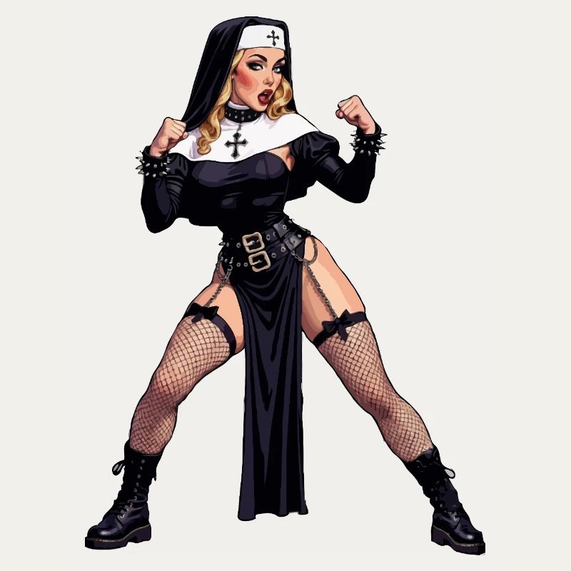 Super-Ehefrau-Nonne