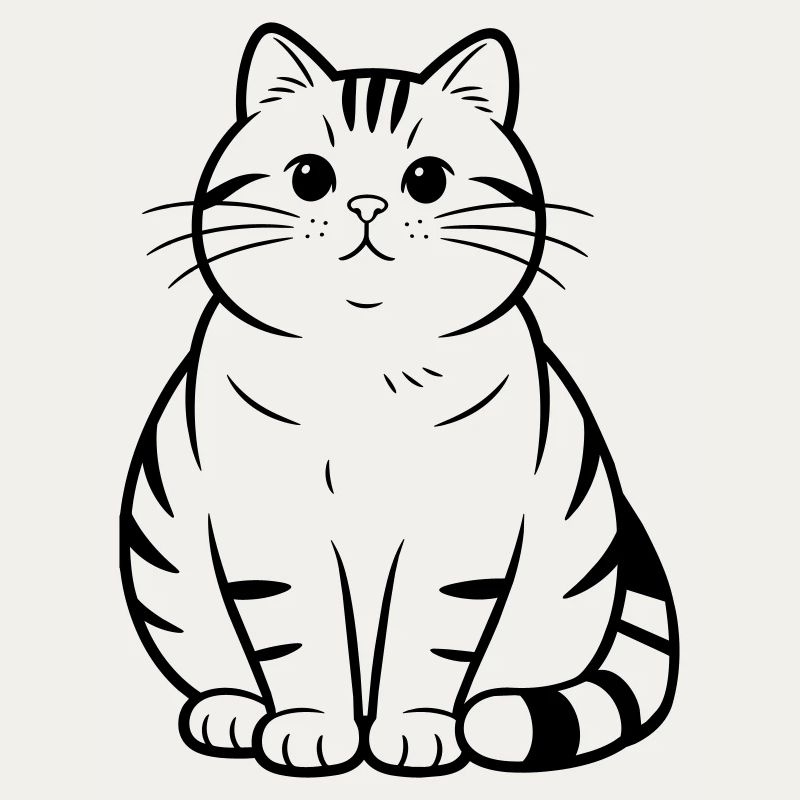 fat cute cat