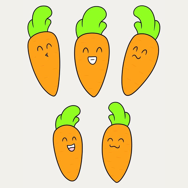 Cute carrot face