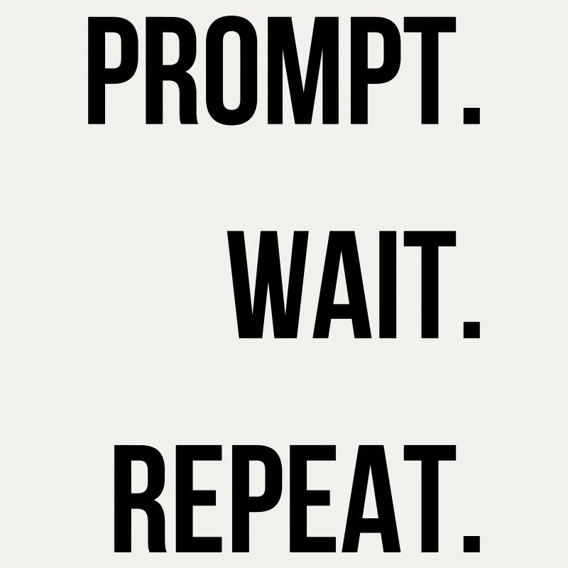Prompt. Attendre. Répéter.