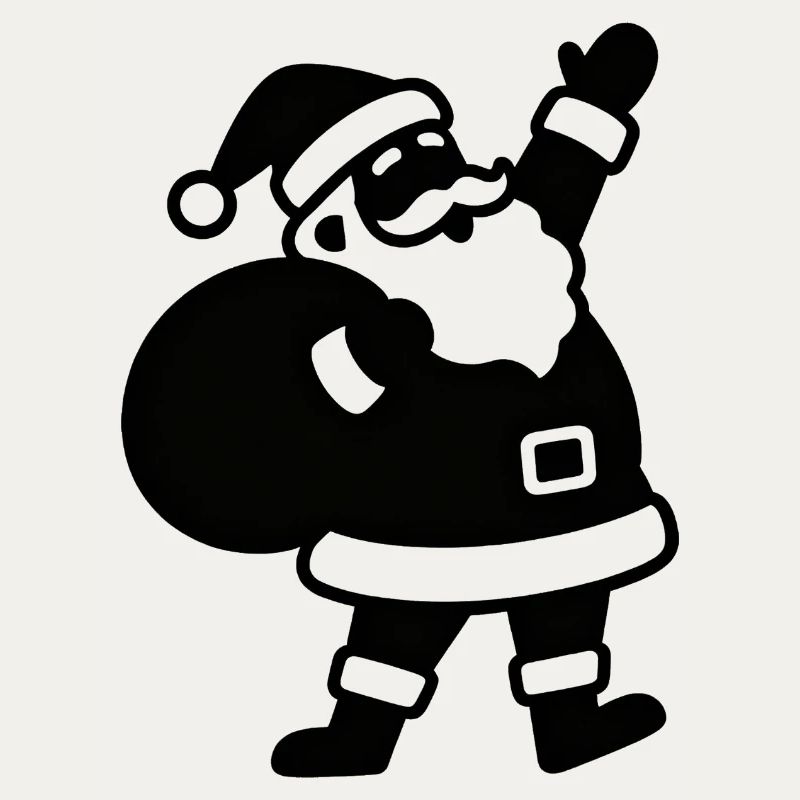 Weihnachtsmann mit Geschenkesack