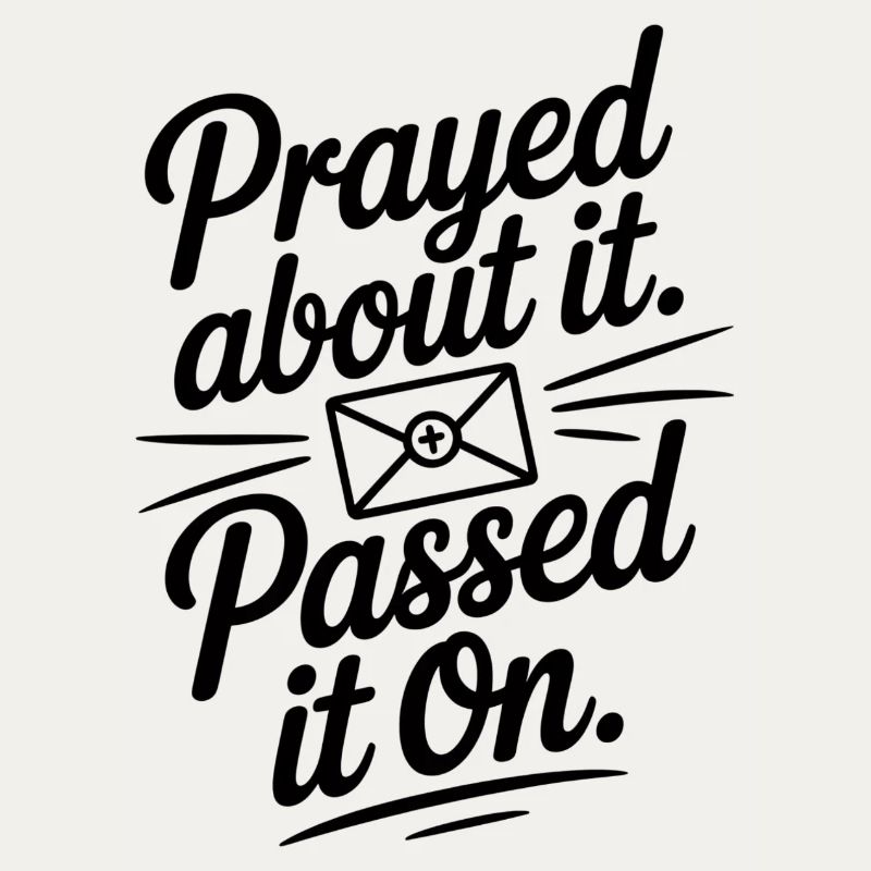 Prayed About It Passed It On Gebet