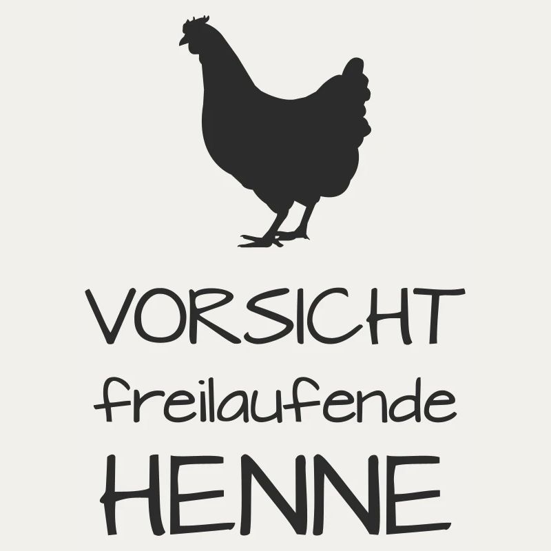 Caution hen free-range