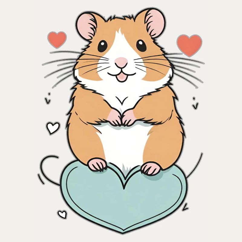 Hamster mit Herz