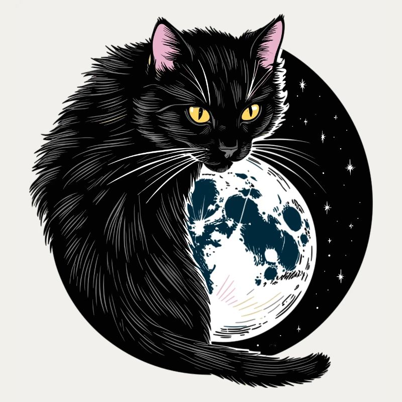 Schwarze Katze