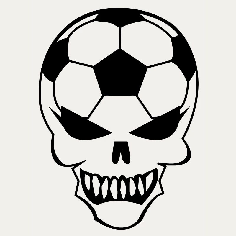Fußball-Totenkopf