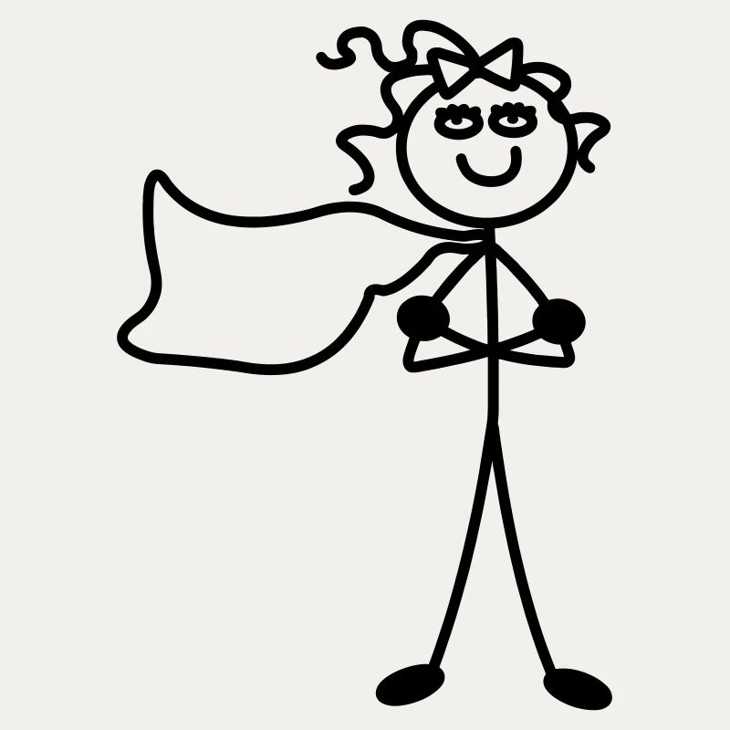 Super Mädchen mit Umhang
