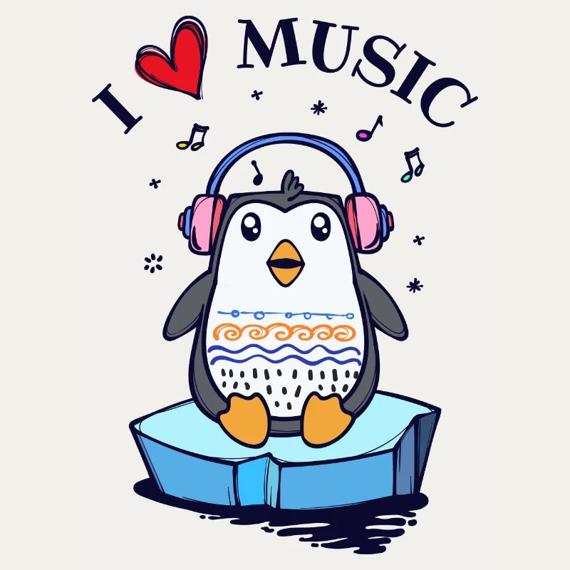 Seevogel Cool Herz PinguinTier Statement