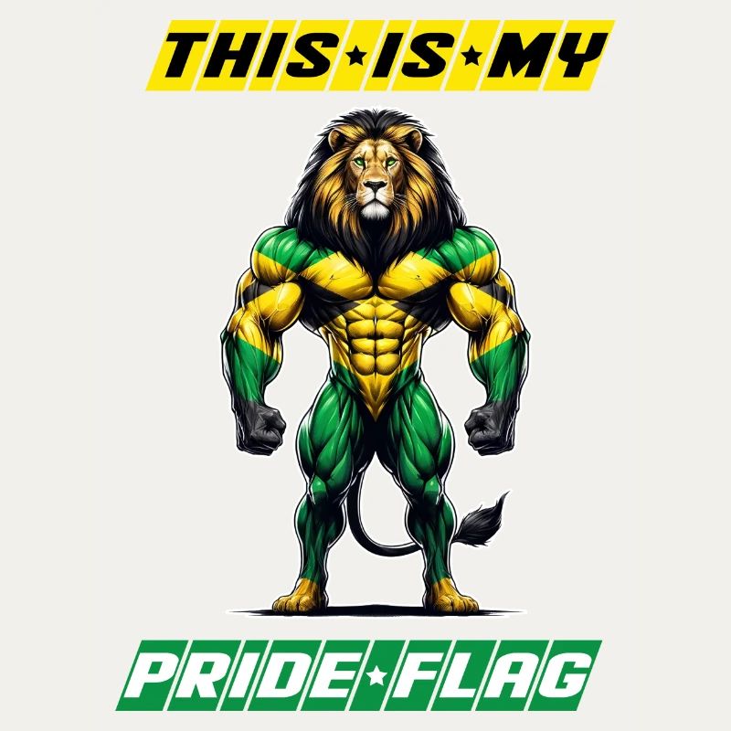 Les lions de la Jamaïque, c'est mon drapeau