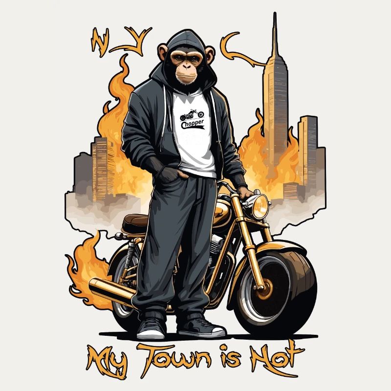 Biker Affe