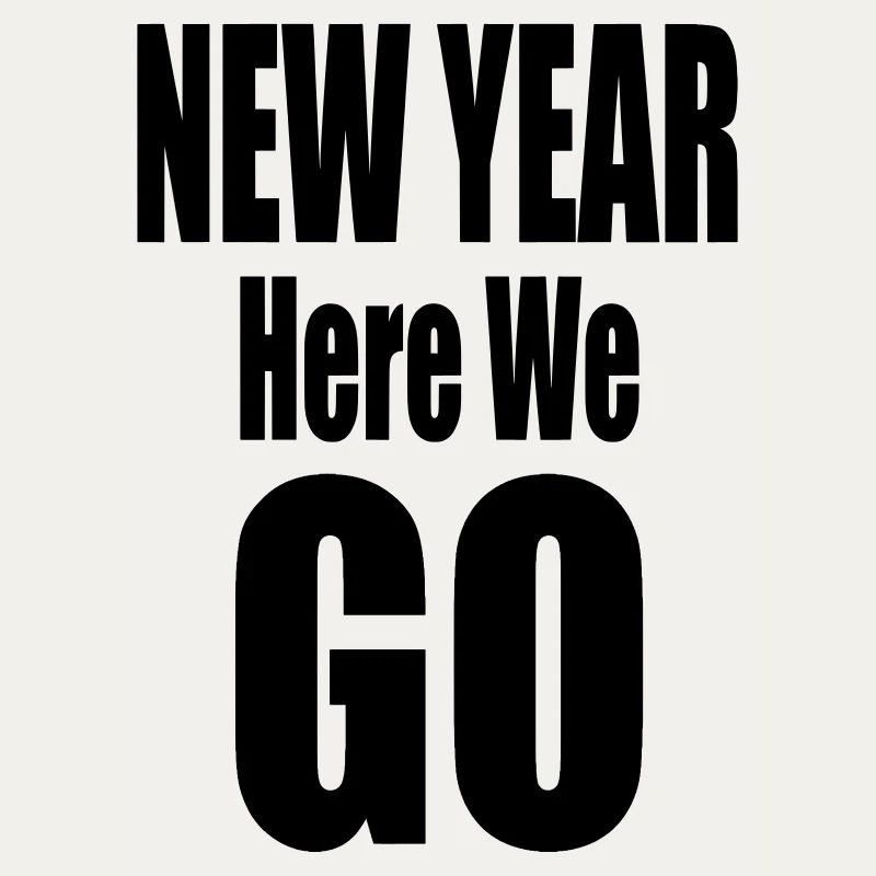 Nouvelle année, c’est parti Conception typographique audacieuse