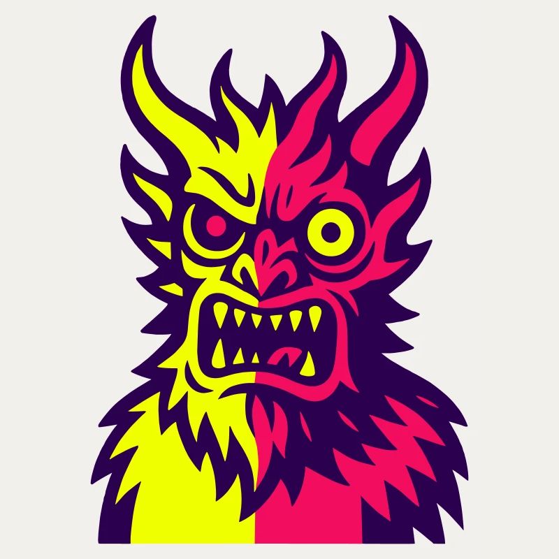 Pop Art Teufels Monster