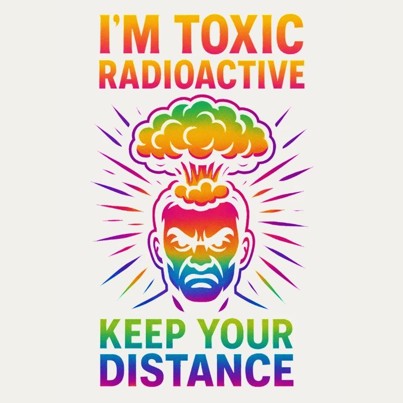 Neon Toxic Radioactive Keep Your Distance