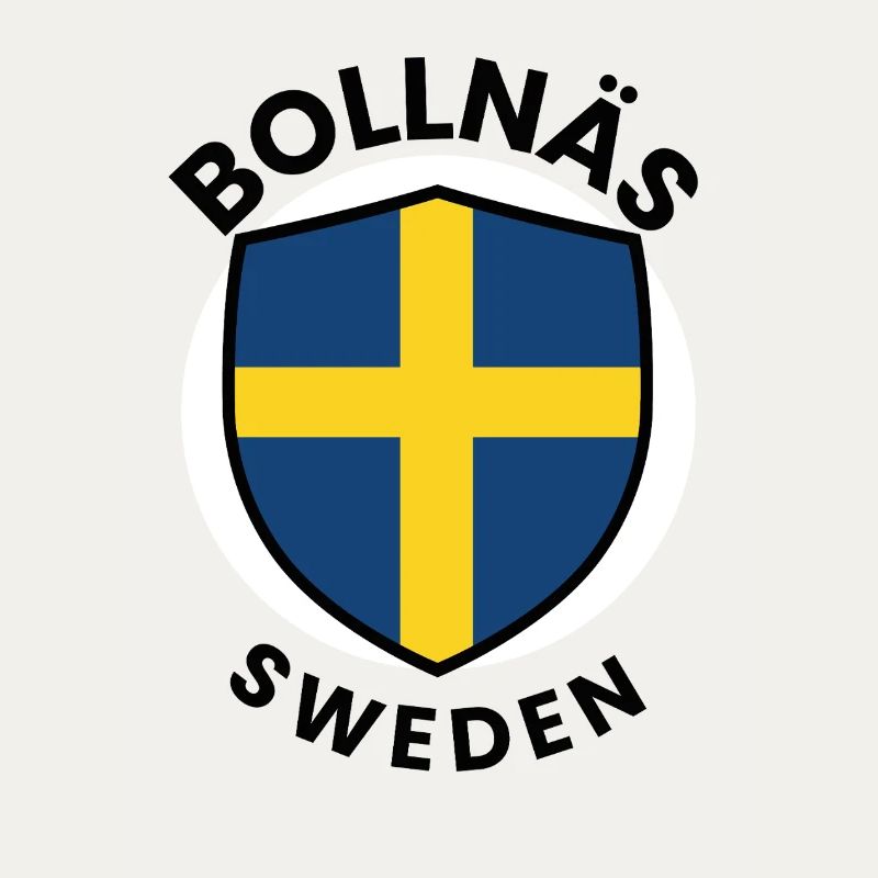 Drapeau du Bouclier de Suède de Bollnäs