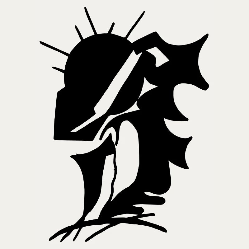 Schwarze Stille Minimaldesign