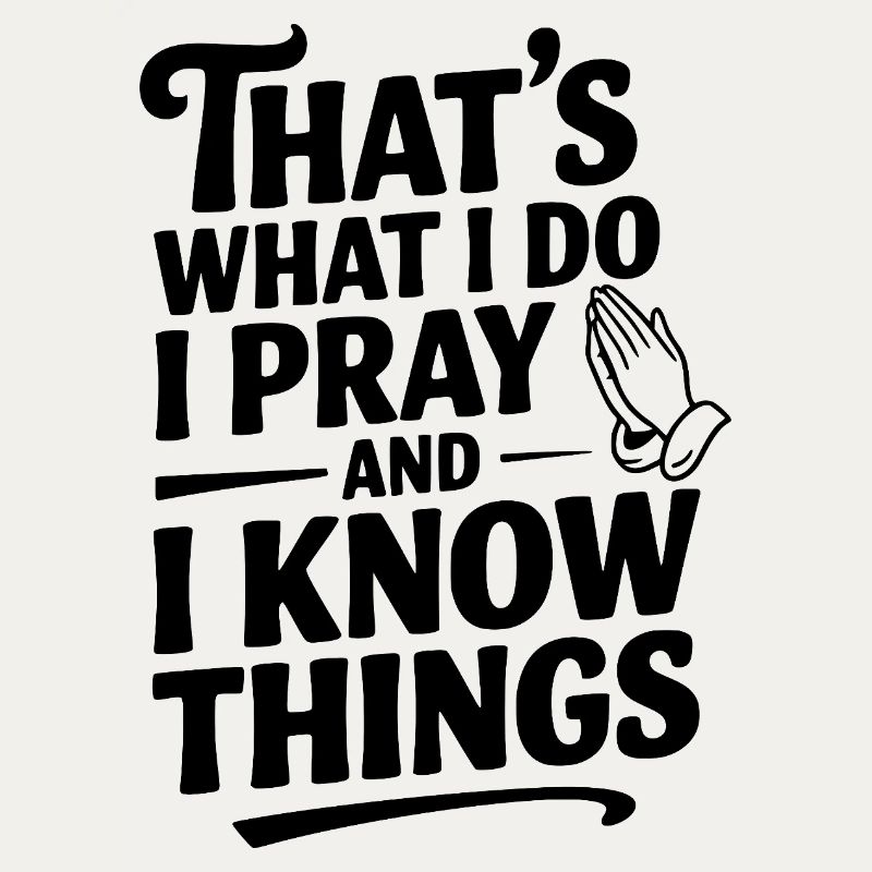 That's What I Do I Pray and I Know Things