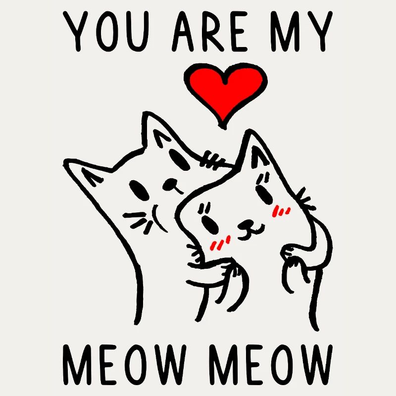 Diction drôle de chat pour la Saint-Valentin