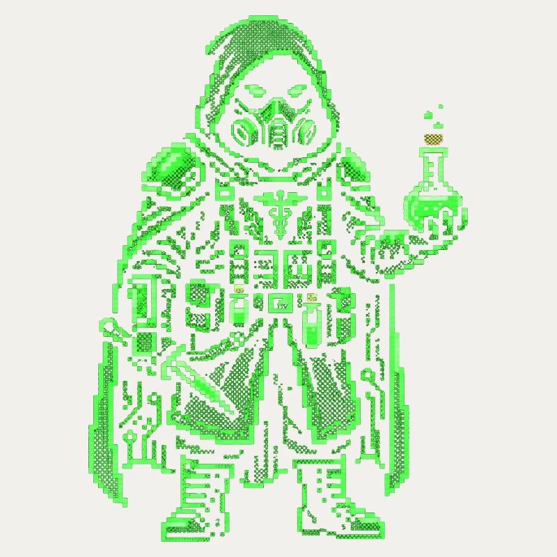 Punk Apothécary Pixel Art Hacker rétro