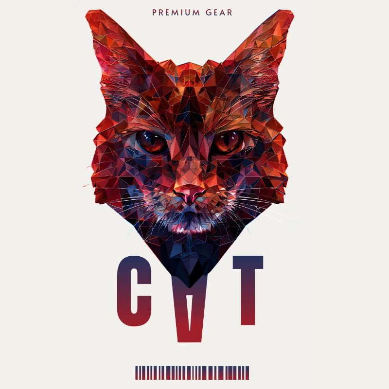 Geometric Cat Premium, for Cat Lovers