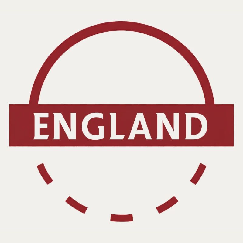 England Semicircle Emblem